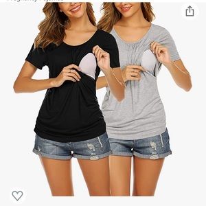 Ekouaer Maternity Nursing Tops for Breastfeeding